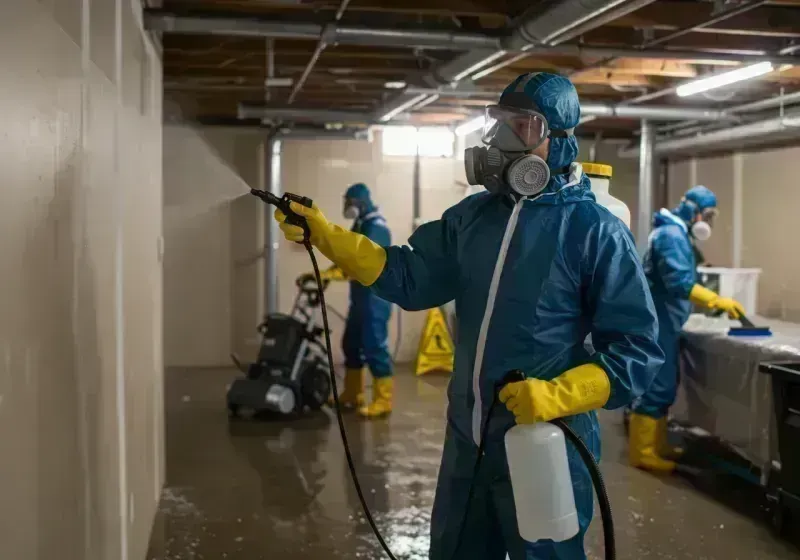 Basement Sanitization and Antimicrobial Treatment process in Englewood, IL